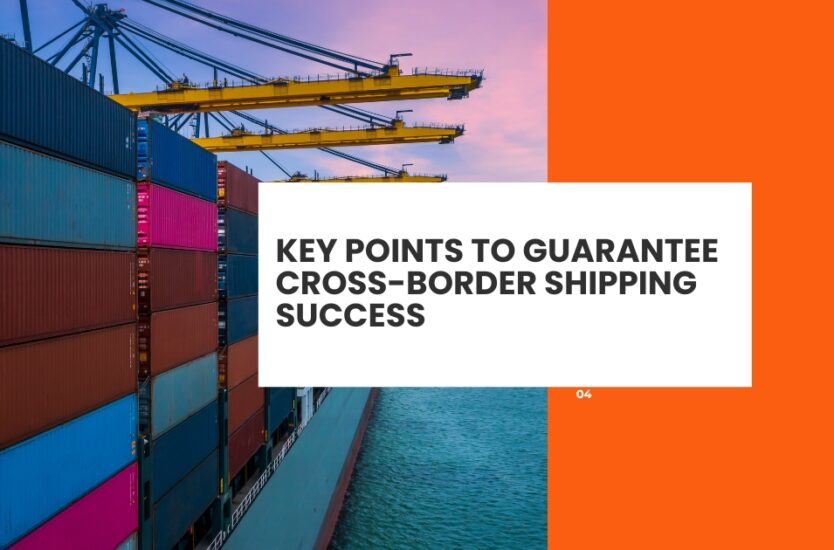 Cross-border shipping and global logistics management concept