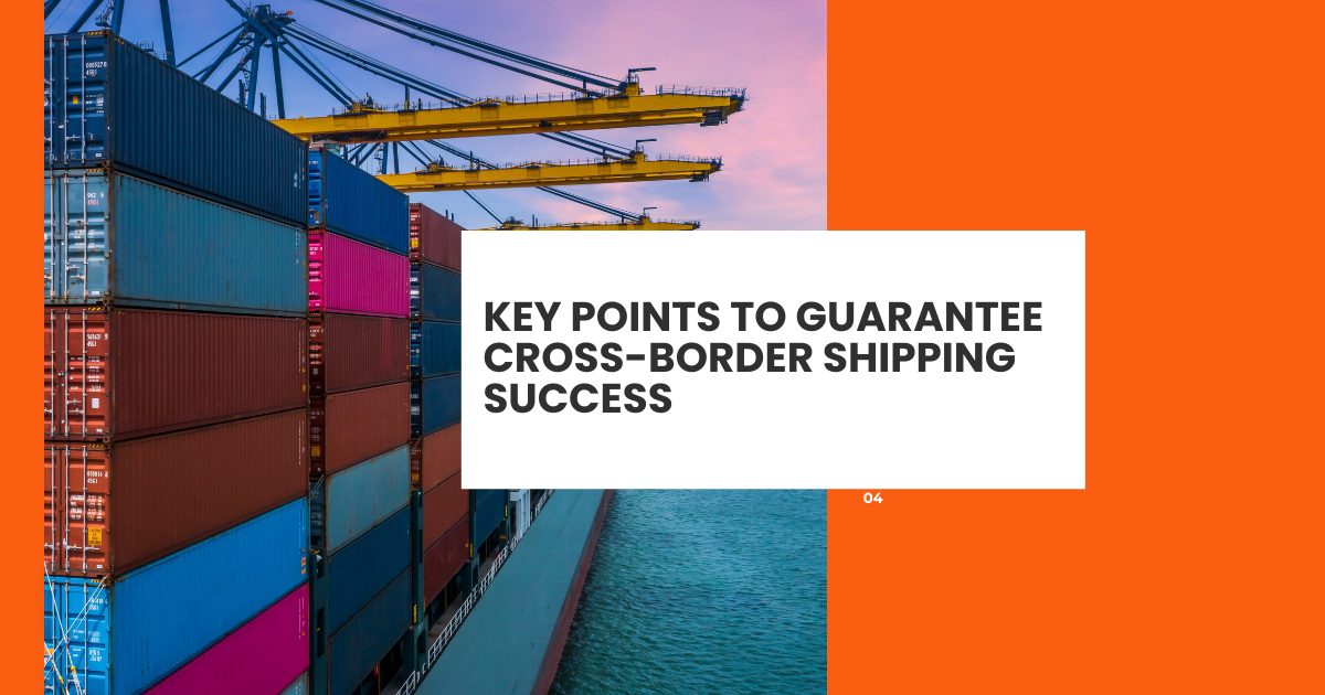 Cross-border shipping and global logistics management concept