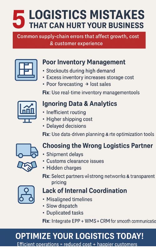 5 Logistics Mistakes That Can Hurt Your Business